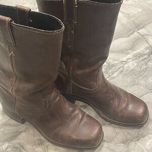 Womens Code West Campus Style all leather boots